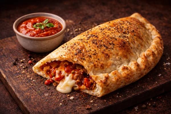 Calzone gefüllt